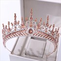 Baroque Crystal Bridal Tiara With Rhinestone Accents