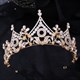 Baroque Crystal Princess Crown With Rhinestone Accents