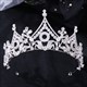 Baroque Crystal Princess Crown With Rhinestone Accents