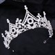 Baroque Crystal Princess Crown With Rhinestone Accents