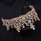 Zircon Crystal Bridal Tiara With Rhinestone Accents