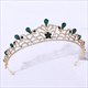 Barock Blatt Strassstein Kristall Birthday Tiara