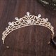 Barock Blatt Strassstein Kristall Birthday Tiara