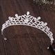 Barock Blatt Strassstein Kristall Birthday Tiara