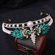 Peacock Zircon Pearls Bridal Tiara With Rhinestone Accents