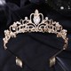 Glittery Crystal Bridal Tiara With Rhinestone Accents