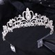 Glittery Crystal Bridal Tiara With Rhinestone Accents