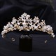 Blatt Brautdiadem Mit Perlen