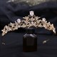 Leaf Zircon Birthday Girl Bridal Tiara With Rhinestone Accents