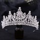 Princess Bridal Tiara With Rhinestone Accents