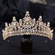 Princess Bridal Tiara With Rhinestone Accents