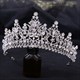 Princess Bridal Tiara With Rhinestone Accents