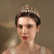 Barocke Prinzessin-Braut-Tiara mit Strasssteinen und Perlen
