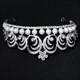Barocke Prinzessin-Braut-Tiara mit Strasssteinen und Perlen