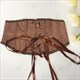 Satin Short Lolita Waist Cincher Corset