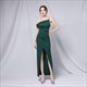 Off The Shoulder Ruched Bodice Split Front Formal Dress