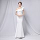 One Shoulder Ruffle Floor Length Prom Dress
