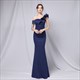 One Shoulder Ruffle Floor Length Prom Dress