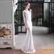 Sequin Mermaid V-Neck Sleeveless Prom Dress With Beading