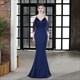V-Ausschnitt schulterfreie Meerjungfrau Prom Dresses