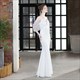 V-Ausschnitt schulterfreie Meerjungfrau Prom Dresses