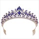 Baroque Alloy Rhinestone Princess Bridal Tiara With Comb