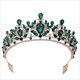 Barockes Brautdiadem mit Kristallen und Strass-Akzenten