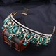 Barockes Brautdiadem mit Kristallen und Strass-Akzenten