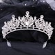 Barockes Brautdiadem mit Kristallen und Strass-Akzenten