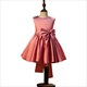 Sleeveless Satin Flower Girl Dress With Back Bow