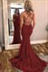 Spaghettiträger Rückenfreies Langes Prom Kleid