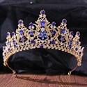 Alloy Birthday Girl Bridal Tiara With Rhinestone Accents