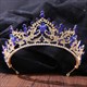 Legierte plattierte Prinzessinnen-Braut-Tiara mit Strassstein-Akzenten