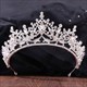 Legierte plattierte Prinzessinnen-Braut-Tiara mit Strassstein-Akzenten