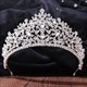 Handmade Bridal Tiara With Rhinestone Accents
