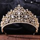 Handmade Bridal Tiara With Rhinestone Accents