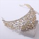 Handmade Bridal Tiara With Rhinestone Accents