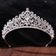 Rhinestone Crystal Tiara With Alloy Frame