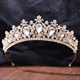 Crystal Bridal Tiara With Rhinestone Accents