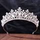 Crystal Bridal Tiara With Rhinestone Accents
