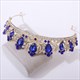 Barocke Kristall-Braut-Tiara mit Strassstein-Akzenten