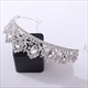 Barocke Kristall-Braut-Tiara mit Strassstein-Akzenten
