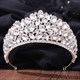 Alloy Birthday Bridal Tiara With Rhinestone Accents