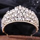 Alloy Birthday Bridal Tiara With Rhinestone Accents