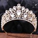 Grecian Drip Rhinestone Bridal Tiara