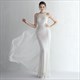 Sheath Column Sequin High Neck Prom Dress With Straps