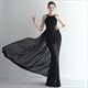 Sheath Column Sequin High Neck Prom Dress With Straps
