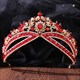 Legierte Braut-Tiara mit Strassstein-Akzenten