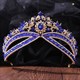 Legierte Braut-Tiara mit Strassstein-Akzenten