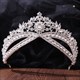 Legierte Braut-Tiara mit Strassstein-Akzenten